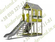 Игровой домик с горкой "Сити"